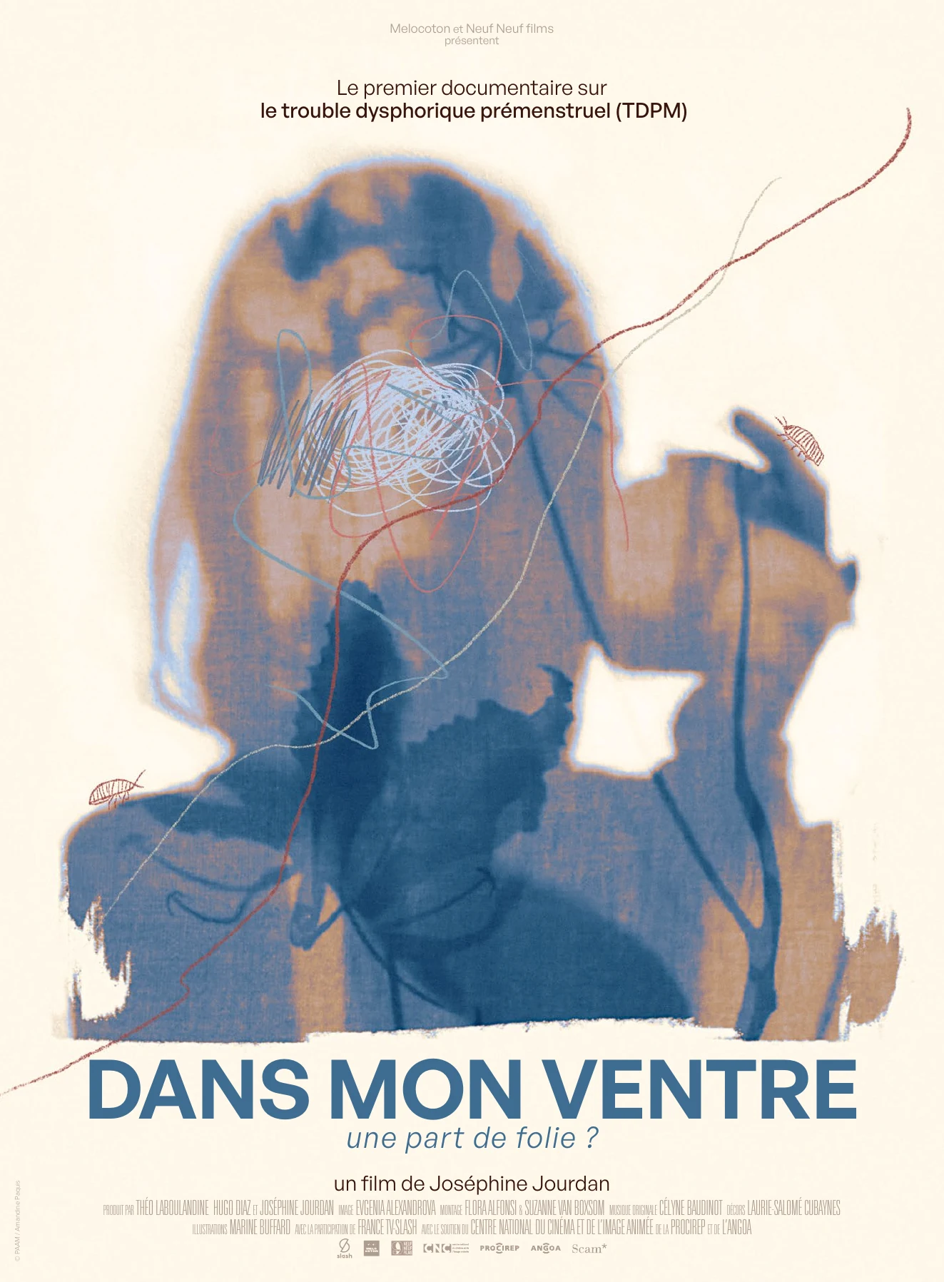 Affiche du documentaire Dans mon ventre, une part de folie ?